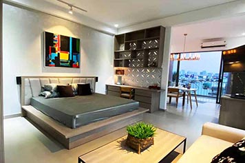 Serviced apartment for rent in District 4 next to District 1 Saigon