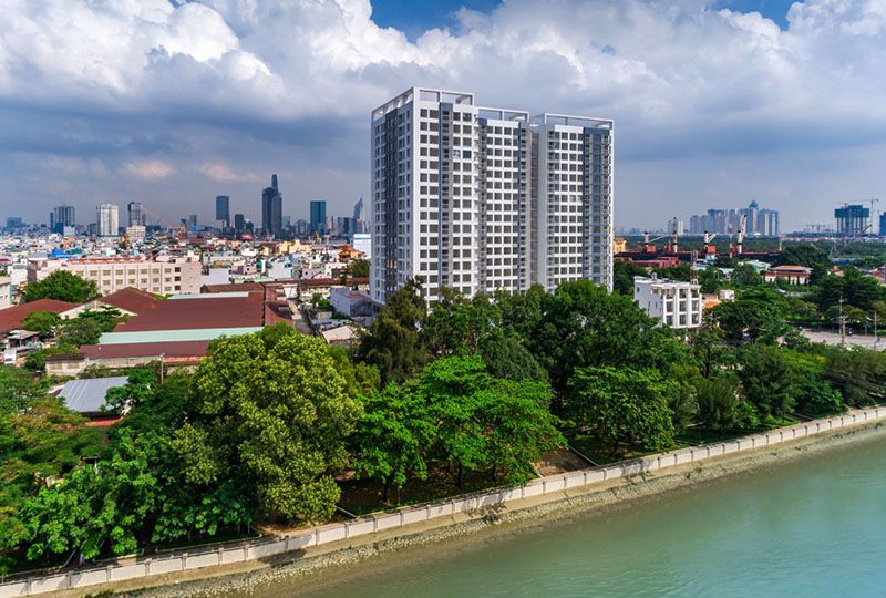 Apartment for rent in district 4 Riva Park building Nguyen Tat Thanh street
