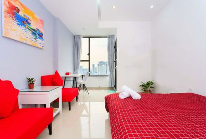 Officetel apartment for rent in district 4 Ben Van Don street River Gate Flat