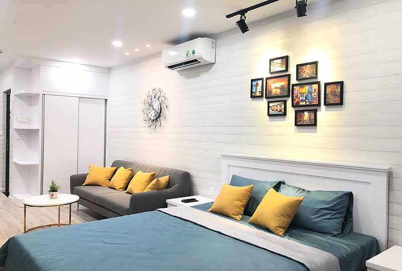 Studio apartment for rent on Millennium Apartment District 4 Saigon