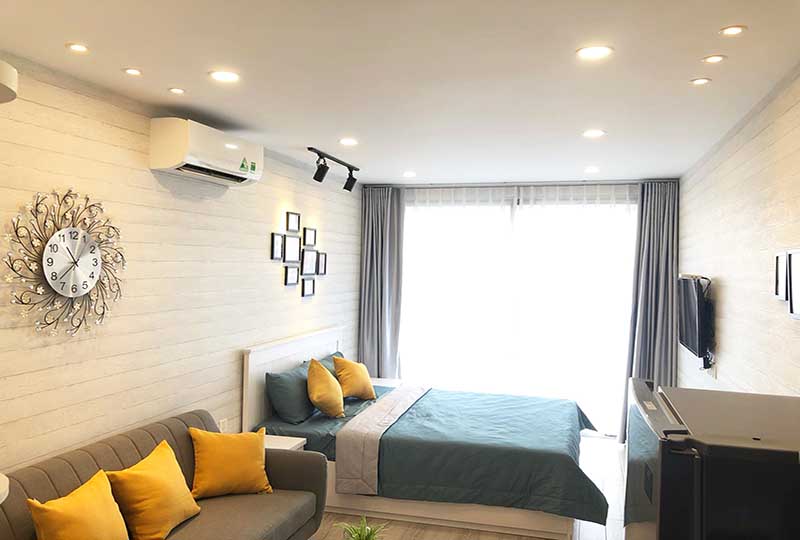 Studio apartment for rent on Millennium Apartment District 4 Saigon
