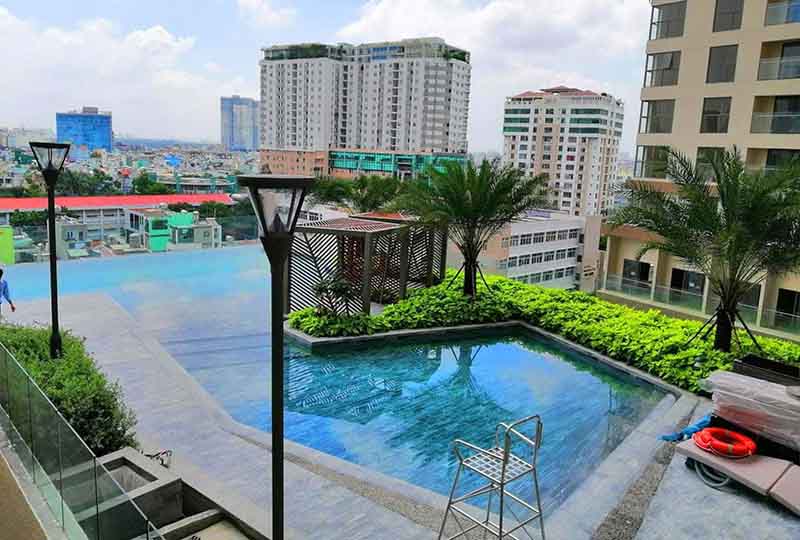 Studio apartment for rent on Millennium Apartment District 4 Saigon