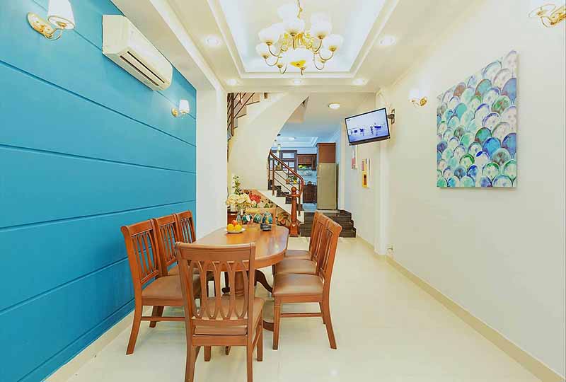 Nice House for rent in Thao Dien District 2 with Oakwood furniture