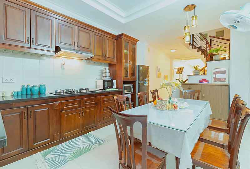 Nice House for rent in Thao Dien District 2 with Oakwood furniture