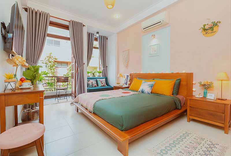 Nice House for rent in Thao Dien District 2 with Oakwood furniture