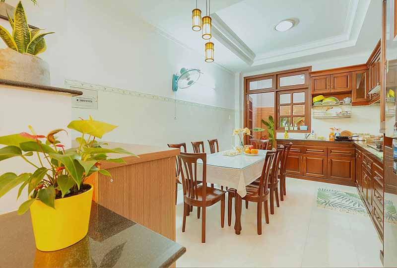 Nice House for rent in Thao Dien District 2 with Oakwood furniture