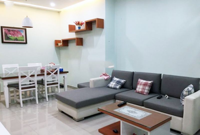 Two bedroom apartment in Belleza Building district 7 for rent