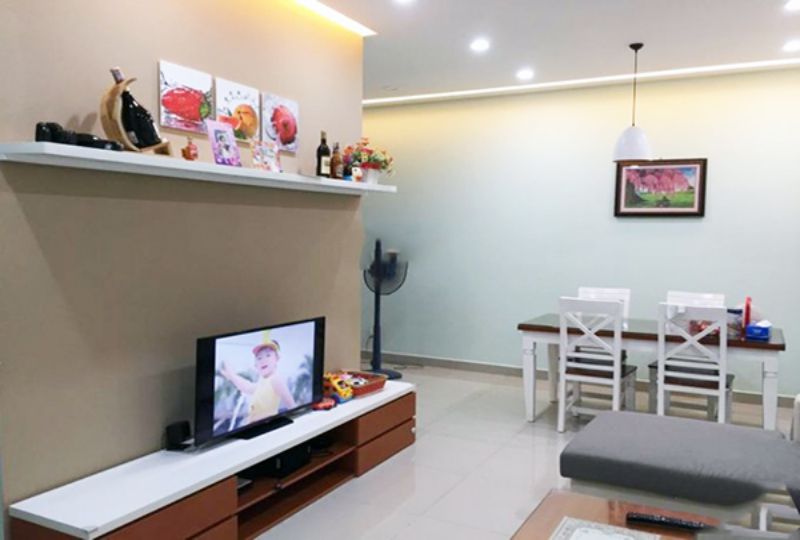 Two bedroom apartment in Belleza Building district 7 for rent