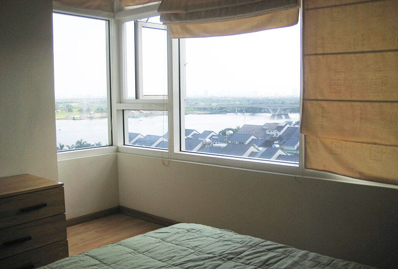 Two bedroom apartment for lease on Saigon Pearl, Binh Thanh District . Just 5 minutes to district 1.