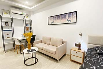 Bright studio serviced apartment need renting in Dakao Ward District 1