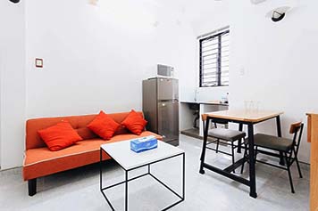 Cheap studio serviced apartment renting in District 1 Nguyen Thi Minh Khai Street.