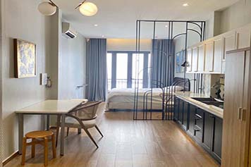 Cozy studio serviced apartment for lease on Nam Ki Khoi Nghia Street, District 3