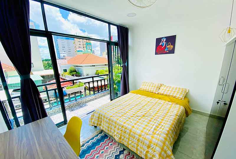 Nice concept apartment for rent in Binh Thanh Dist comes with full services 