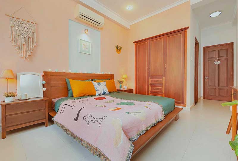 Nice House for rent in Thao Dien District 2 with Oakwood furniture 14