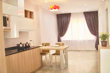 Nice serviced apartment for lease on Tran Quoc Thao street , center of district 3.