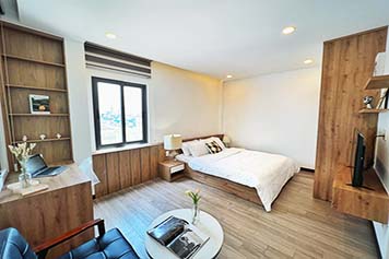 Nice studio serviced apartment rental on Truong Sa Street Saigon City center