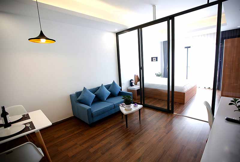 One bedroom serviced apartment for rent in Go Vap District HCMC  0