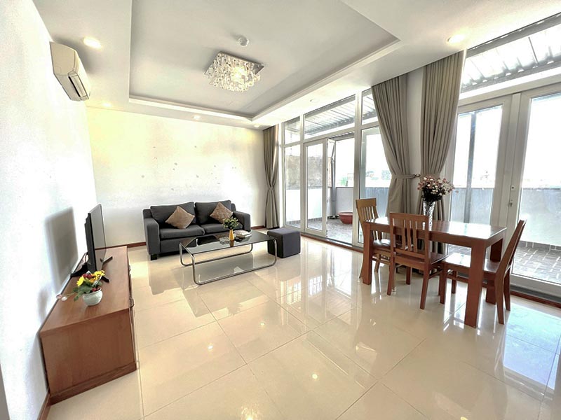 Rooftop serviced apartment for rent in Tan Binh District Ho Chi Minh City 4
