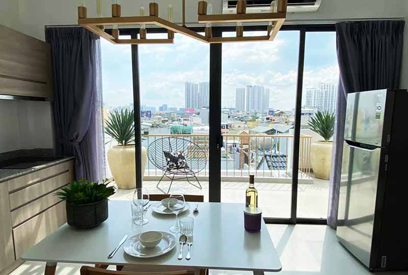 Serviced apartment for rent in District 4 next to District 1 Saigon 12
