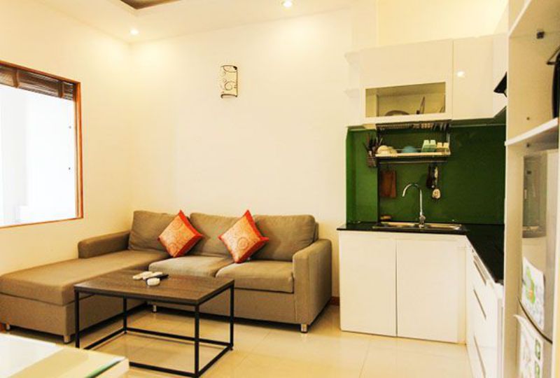 Serviced apartment for rent in Saigon city at Duong Ba Trac street district 8 9