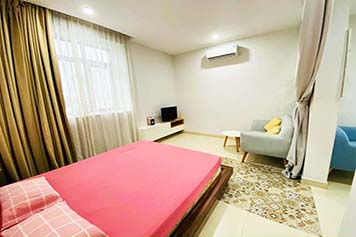 Spacious studio flat for lease on Thao Dien Area come with full of services