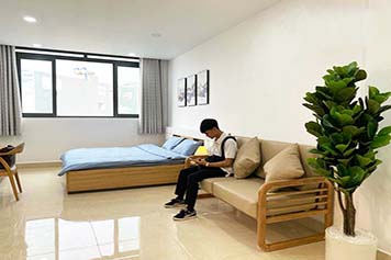 Studio flat for rent on Nguyen Ngoc Phuong St Binh Thanh District Ho Chi Minh City