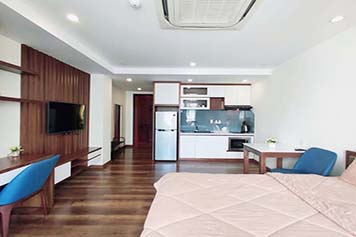 Studio serviced apartment for rent on Dakao Ward District 1 Saigon