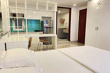 Studio serviced apartment rental on Nguyen Van Troi Street Phu Nhuan District