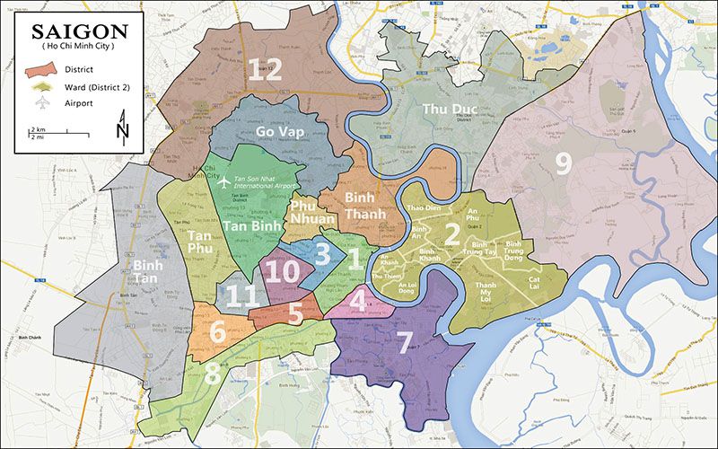 Saigon District map