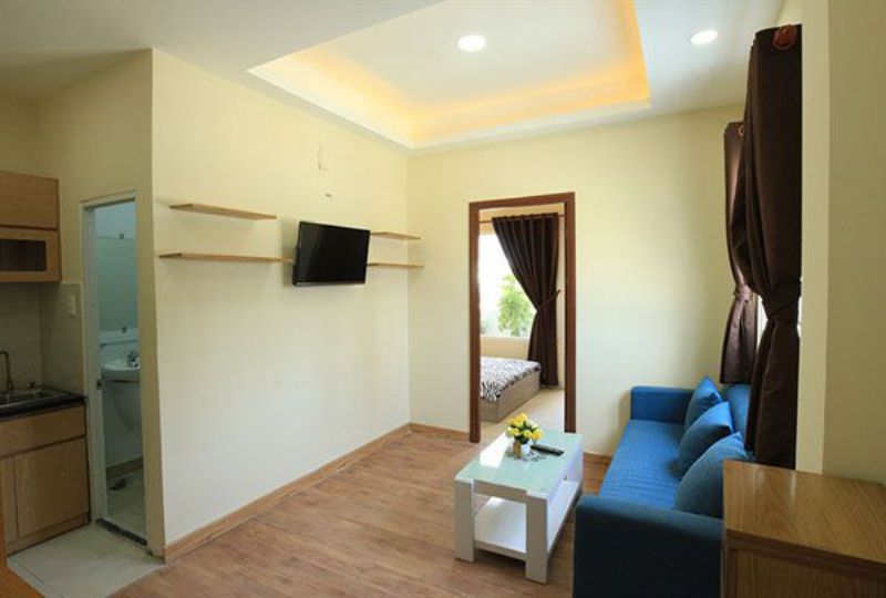 Nice serviced apartment for rent in Binh Thanh - Nguyen Huu Canh street
