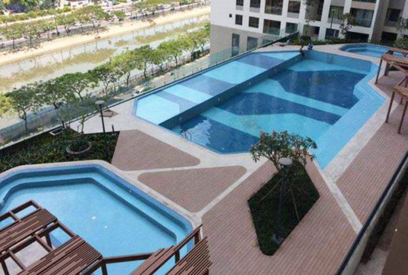 Nice apartment for lease on The Gold View apartment District 4 Saigon