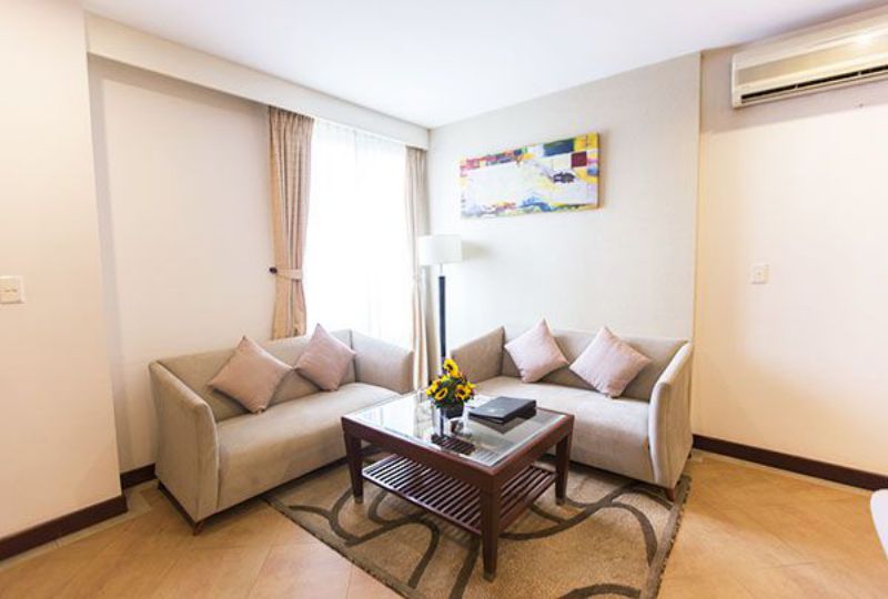 Nice serviced apartment for rent in Binh Thanh dist Nguyen Cuu Van street