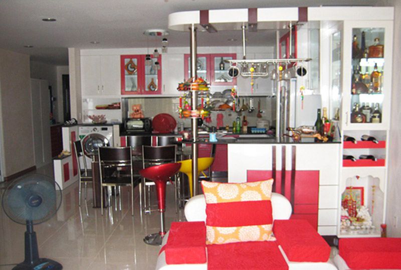 Nice apartment for rent in 4S1 Riverside Pham Van Dong street Thu Duc District .