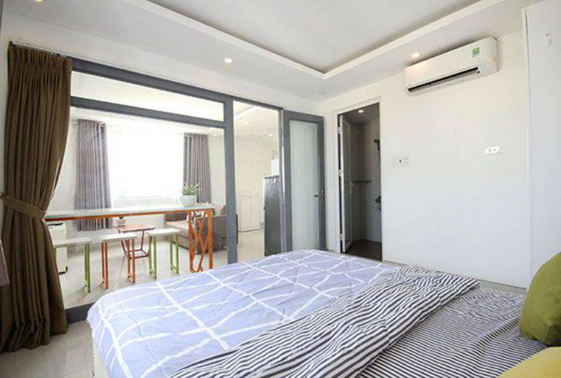 Cozy serviced apartment for lease on Duong Ba Trac street district 8 HCM
