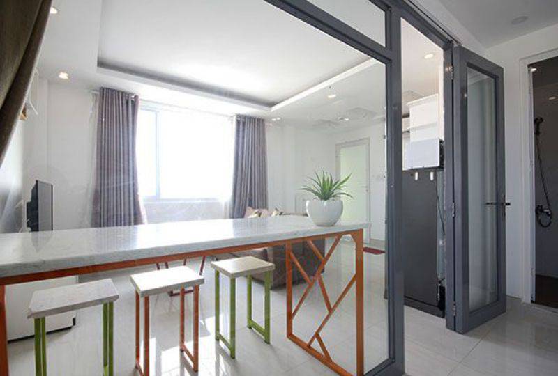 Cozy serviced apartment for lease on Duong Ba Trac street district 8 HCM