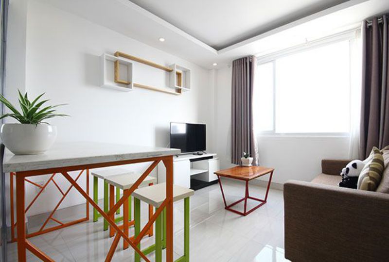 Cozy serviced apartment for lease on Duong Ba Trac street district 8 HCM