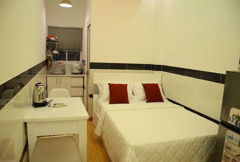 Studio apartment for rent in Ho Chi Minh city Au Duong Lan street district 8