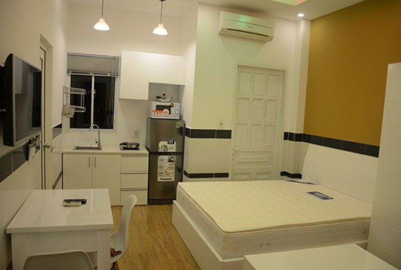 Studio serviced apartment for rent in Ho Chi Minh city Au Duong Lan street