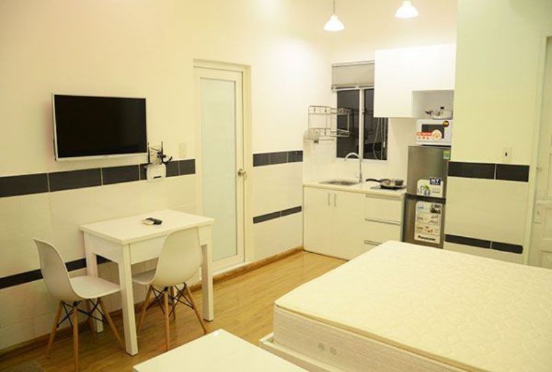 Studio serviced apartment for rent in Ho Chi Minh city Au Duong Lan street