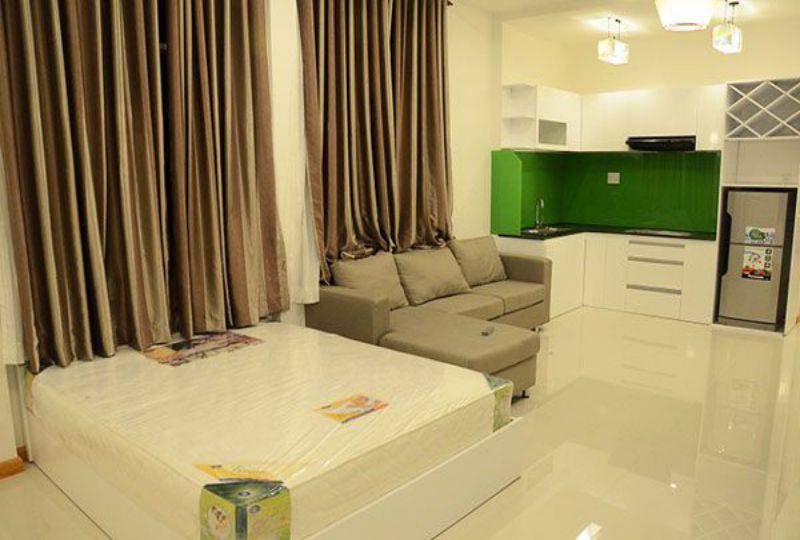 Serviced studio apartment for lease in Saigon city Duong Ba Trac District 8