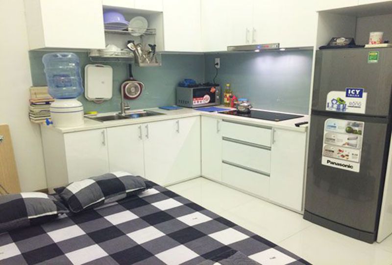 Studio serviced apartment for rent on district 1 HCMC Nguyen Trai street