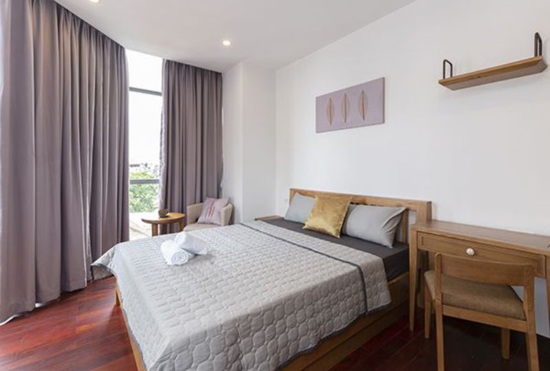 Bright serviced apartment for lease on Tan Dinh market District 1