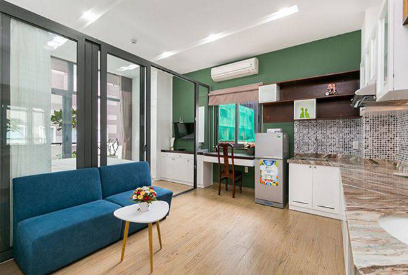 Fresh apartment for rent in Cao Thang street district 3 with fully serviced
