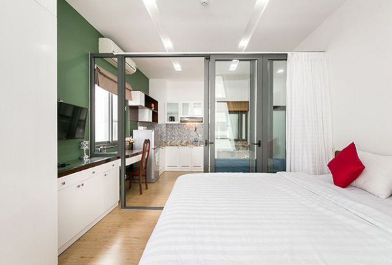 Fresh apartment for rent in Cao Thang street district 3 with fully serviced