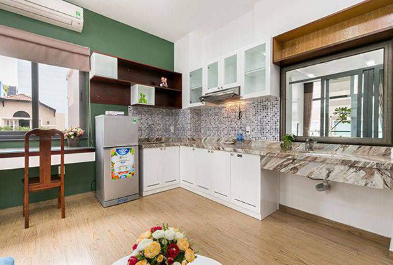 Fresh apartment for rent in Cao Thang street district 3 with fully serviced