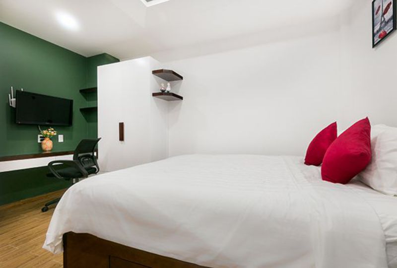 Studio serviced apartment for rent in Tan Binh district on Le Van Sy street
