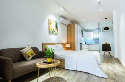 Now leasing a brand-new serviced apartment on Ho Hao Hon street Dist 1