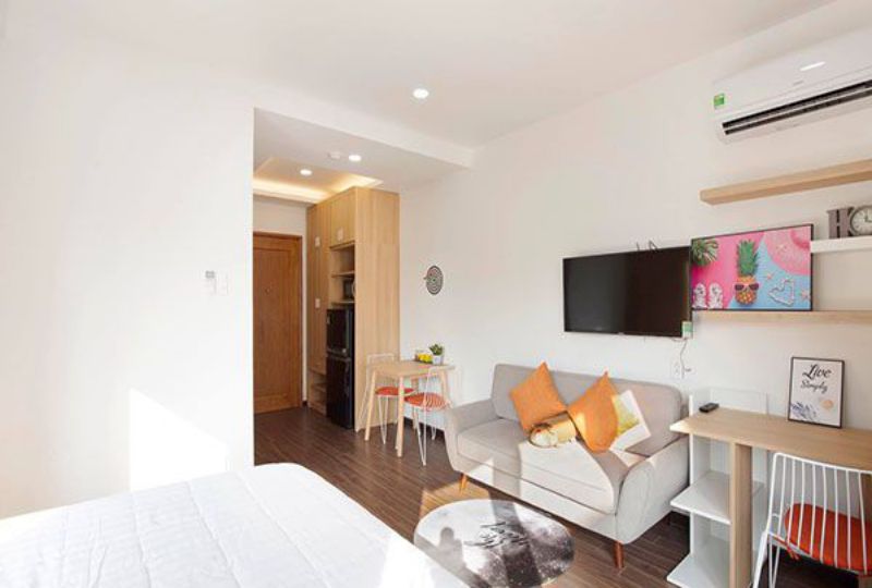 Nice studio serviced apartment for lease on Thao Dien area District 2