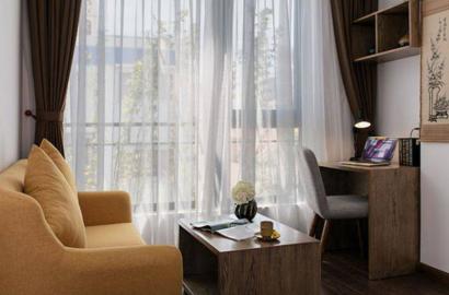 Cozy serviced apartment for lease on Pham Viet Chanh st Binh Thanh dist