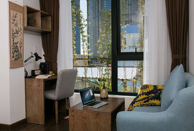 Cozy serviced apartment for lease on Pham Viet Chanh st Binh Thanh dist